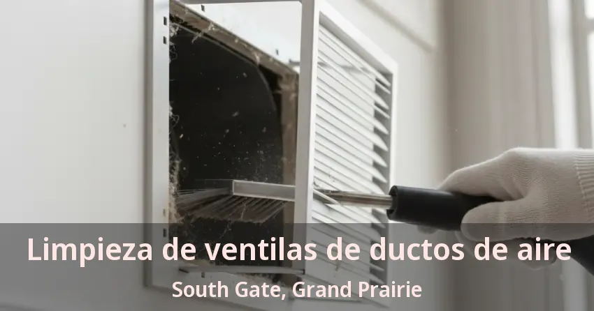 Limpieza de ventilas de ductos de aire South Gate, Grand Prairie - TX
