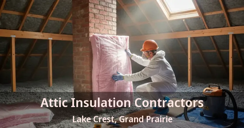 Attic Insulation Contractors Lake Crest, Grand Prairie - TX