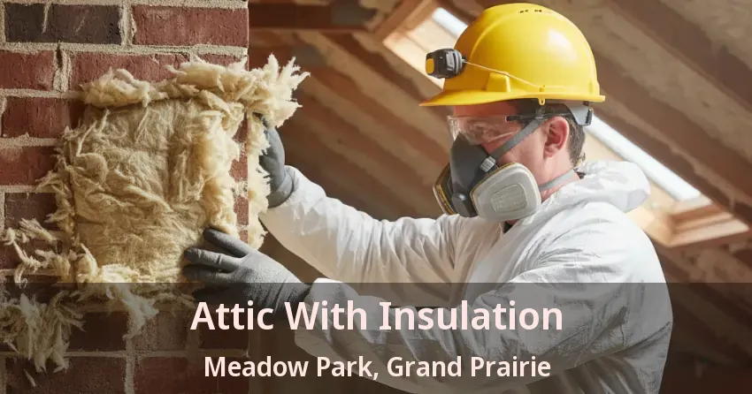 Attic With Insulation Meadow Park, Grand Prairie - TX