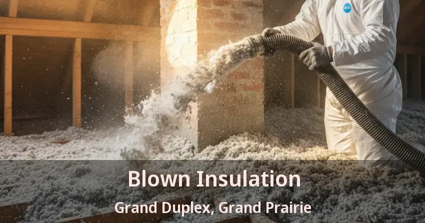 Blown Insulation Grand Duplex, Grand Prairie - TX