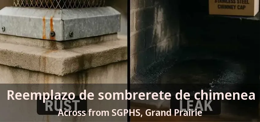 Reemplazo de sombrerete de chimenea Across from SGPHS, Grand Prairie - TX