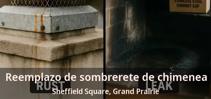 Reemplazo de sombrerete de chimenea Sheffield Square, Grand Prairie - TX