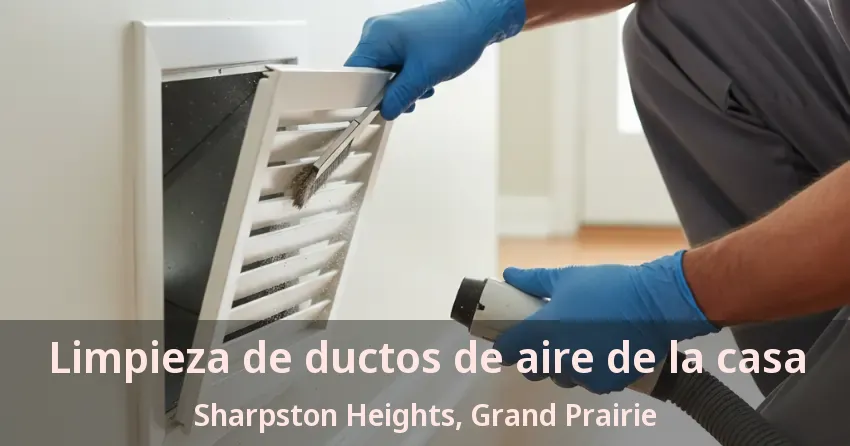 Limpieza de ductos de aire de la casa Sharpston Heights, Grand Prairie - TX