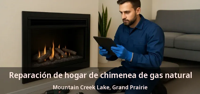 Reparación de hogar de chimenea de gas natural Mountain Creek Lake, Grand Prairie - TX Reparación de hogar de chimenea de gas natural Mountain Creek Lake, Grand Prairie - TX