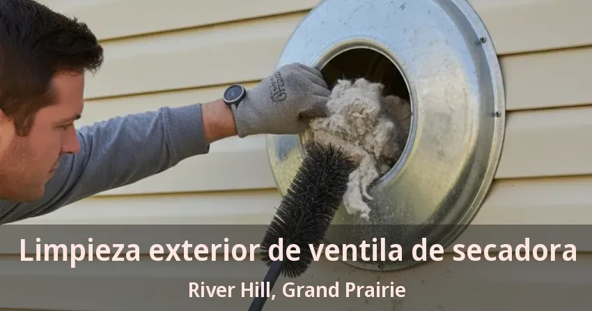 Limpieza exterior de ventila de secadora River Hill, Grand Prairie - TX