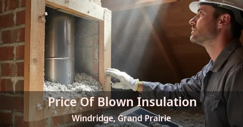 Price Of Blown Insulation Windridge, Grand Prairie - TX